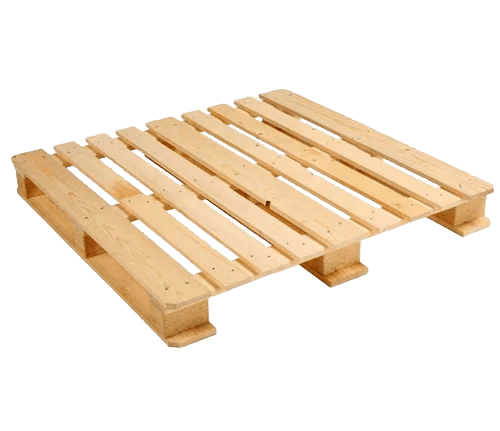 A single wooden skid.